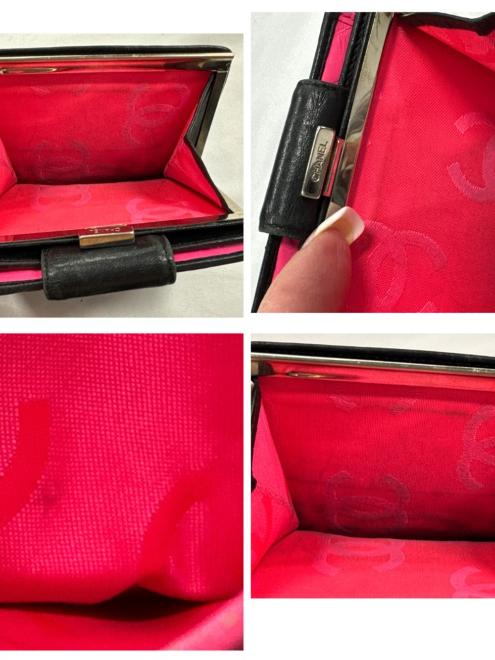CHANEL Black Camden Double Sided Leather Calf Skin Wallet Small - Picture 7 of 9